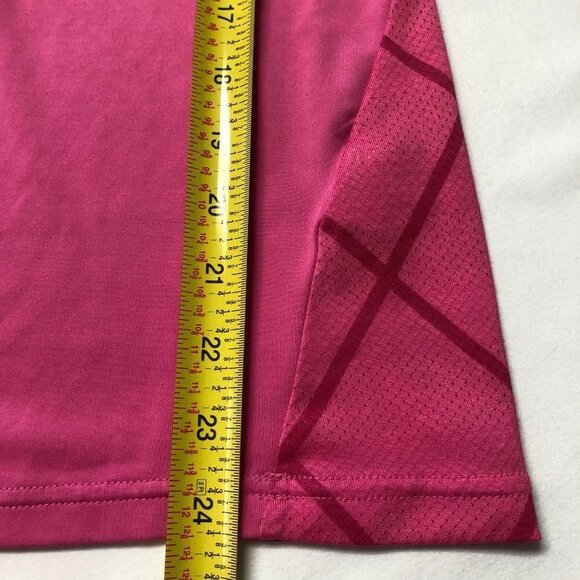 Puma Dry Fit Pink Vented Collared Golf Polo Athletic Top - Picture 10 of 10